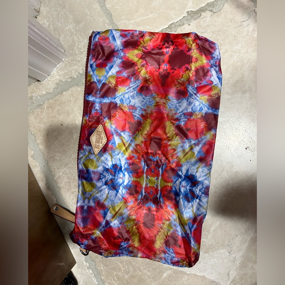 MZ Wallace Red and Blue Quilted Backpack - Picture 7 of 12